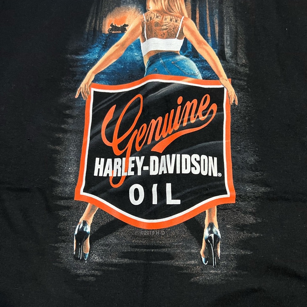 Harley-Davidson Black and White Quantico T-Shirt QUANTIOCO, VIRGINIA 2019 - Picture 2 of 2